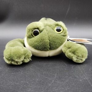 A&A Plush 8" Green Frog Mini Jumpin Jacques Flopsies Bean Bag Stuffed Animal Toy